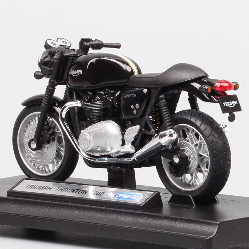 Welly 1:18 Motorcycle Models TRIUMPH Thruxton 1200 Trident 660 Motorcycle  Model Miniature Race Toy For