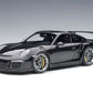 PORSCHE 911 CARRERA GT3 RS (991) GLOSS BLACK SILVER WHEELS 1:18 AUTOART 78164