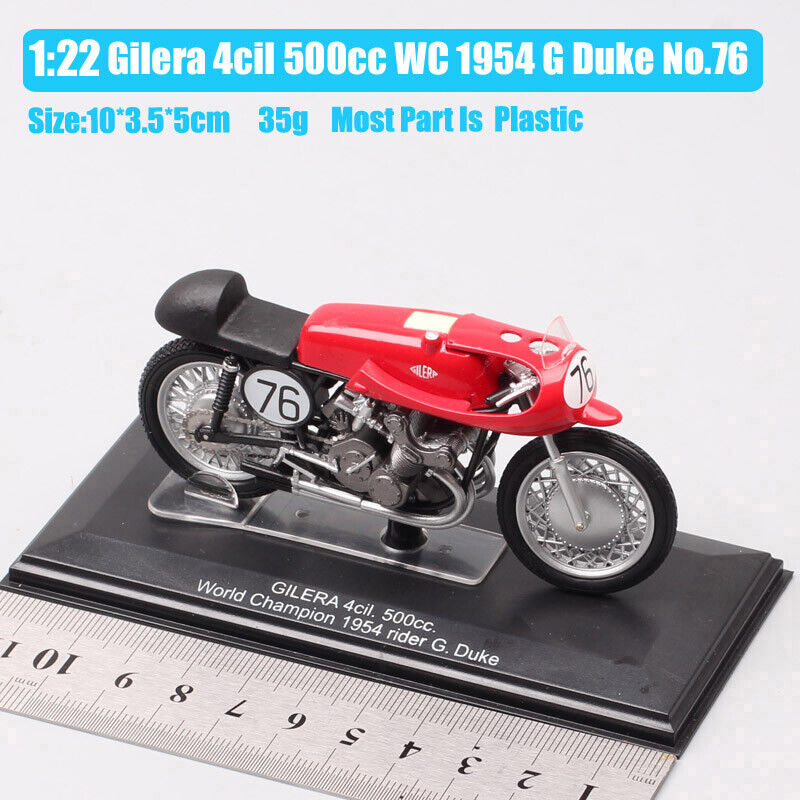 1/22 Italeri Gilera 4cil 500 No#76 race G Duke 1954 motorcycle Diecast model toy