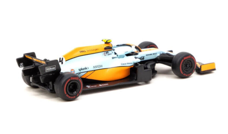 Tarmac Works Lando Norris McLaren MCL35M - 2021 Monaco GP 1:64 Diecast F1 Car