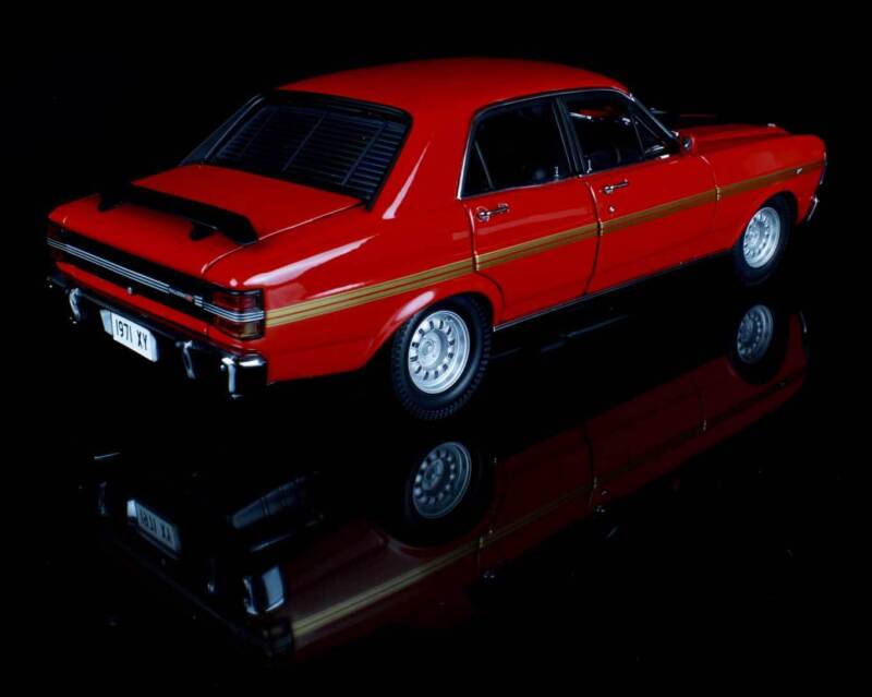 1/18 Classic Carlectables Ford XY Falcon GT-HO Phase III Track Red Wide Boots