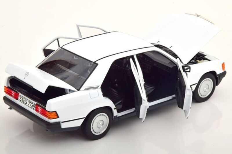 MERCEDES BENZ 190E (W201) 1984 White - 1/18 - NOREV