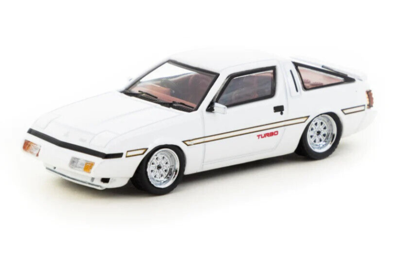 Tarmac Works ROAD64 White Metallic Mitsubishi Starion 1:64 Scale Diecast Car