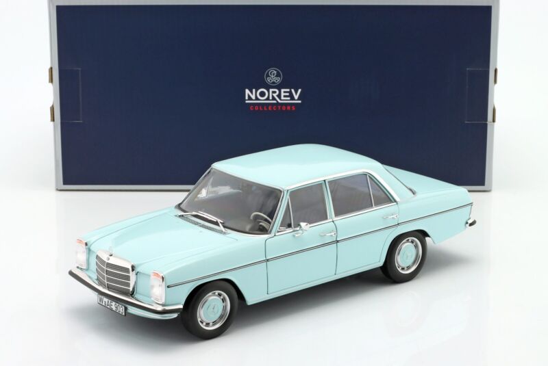 MERCEDES-BENZ 200 (W114/115) 1968 Light Blue - 1/18 - NOREV