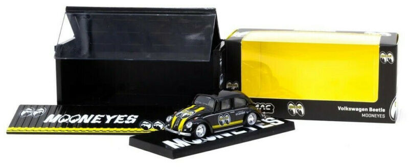 Schuco x Tarmac Works COLLAB64 "Mooneyes" Volkswagen VW Beetle 1:64 Diecast Car