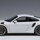 AUTOart PORSCHE 911 991 GT3 RS WHITE/DARK GREY WHEELS LE NIB 1:18 SCALE 78166