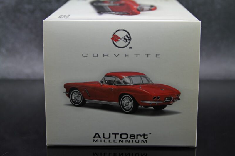 AUTOart 1962 Chevy Corvette Roman Red Millennium Collection 1:18