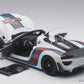 AutoArt 1:18 Porsche 918 Spyder Weissach Package White/Martini Livery Model Car