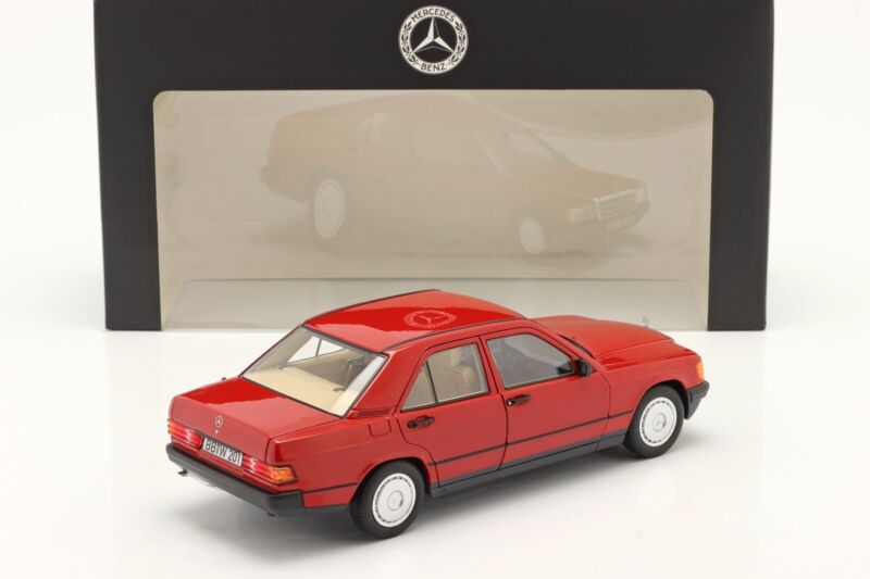 MERCEDES-BENZ 190E (W201) 1982 Signal Red - 1/18 - NOREV