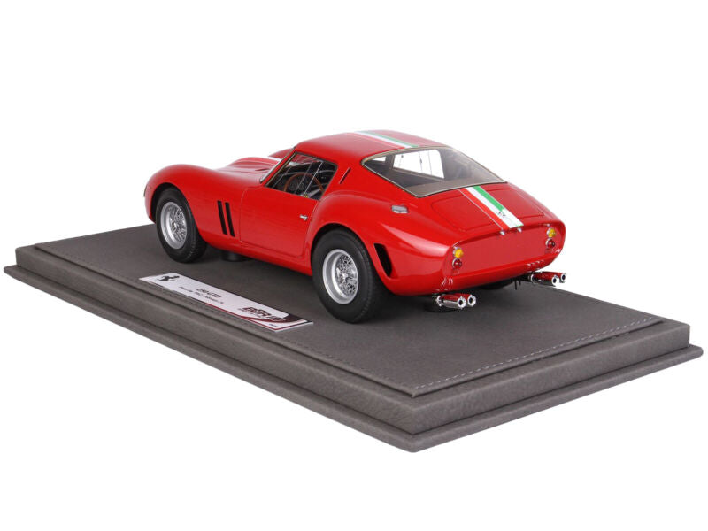 FERRARI 250 GTO RED PRESS DAY 1962 & DISPLAY CASE LTD ED 1/18 MODEL BBR 1803 A