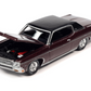 1/64 AutoWorld 1970 Chevrolet Impala Custom Coupe Diecast Black Cherry AWSP118A