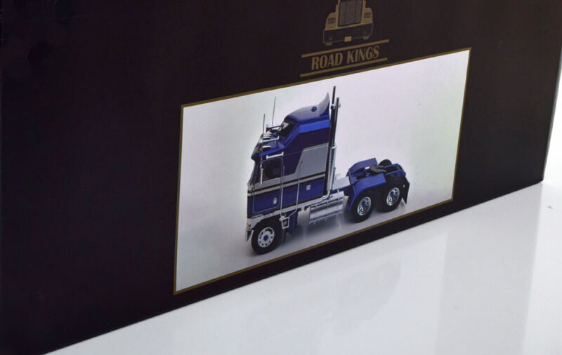 1976 1:18 Road Kings Kenworth K100 Aerodyne Blue Metallic/Silver