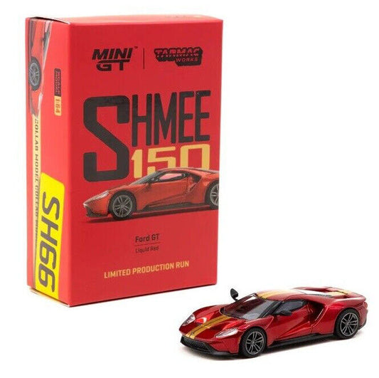 Mini GT x Tarmac Works COLLAB64 Liquid Red Ford GT Shmee150 1:64 Diecast Car