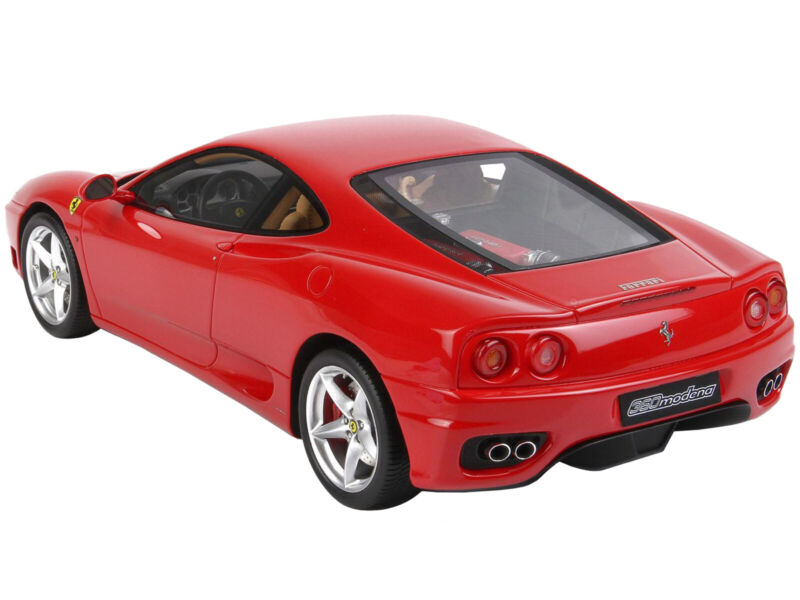 1999 FERRARI 360 MODENA ROSSO CORSA RED & DISPLAY CASE 1/18 MODEL BBR P18172 A