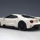 1/18 AUTOart FORD GT HERITAGE EDITION PROTOTYPE WIMBLEDON WHITE 72926 Model car by Autoart. Real rubber tires. True-to-scale detail. Has steerable wheels. Carpeted interior and trunk. Opening doors and engine compartment. Dimensions approximately L-10, W-