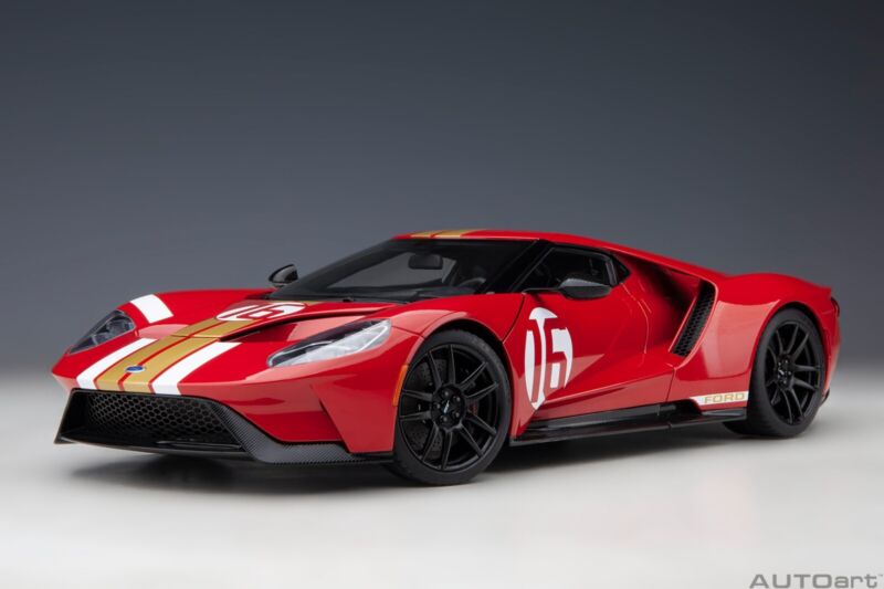 Autoart Ford GT 2022 Alan Mann Heritage Edition Alan Mann Red 1/18