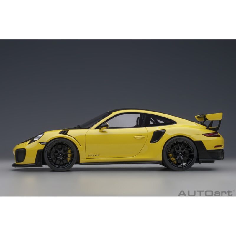 1:18 Porsche 911 GT2 RS 9912 Weissach Package by AUTOart in Racing Yellow 78172