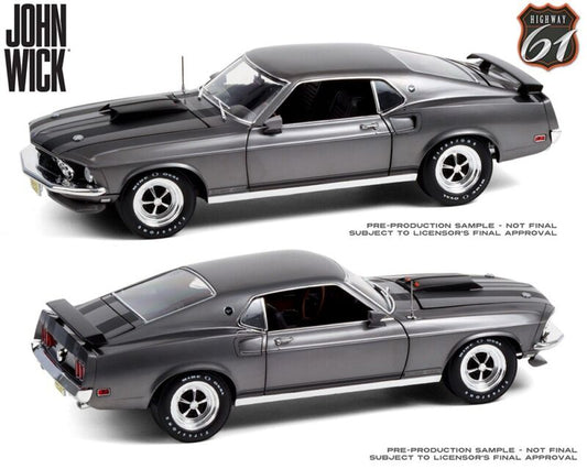 Greenlight 1/18 Highway 61 18031 "John Wick" 1969 Ford Mustang BOSS 429