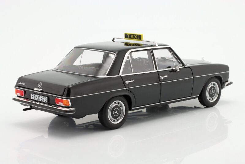 MERCEDES-BENZ 200 (W114/115) 1968 Taxi Black - 1/18 - NOREV