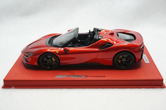 1/18 BBR FERRARI SF90 SPIDER 2007 F1 RED METALLIC DELUXE RED BASE LIMITED 20 PCS
