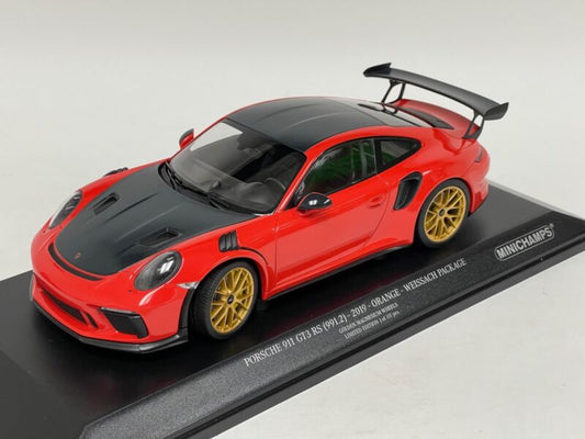 1/18 Minichamps Porsche 911 "991.2" GT3 RS in Orange with Weissach Package P05B $309.95 ModelCarsHub