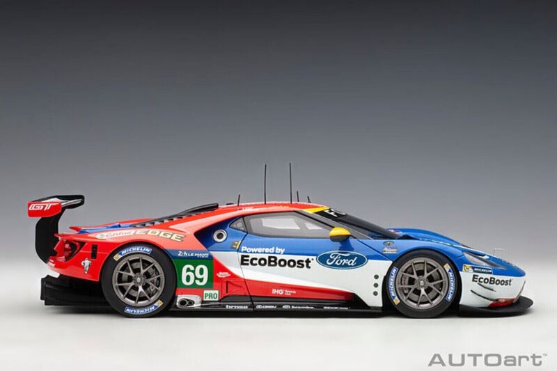 1/18 Autoart Ford Gt #69 Briscoe-Westbrook-Dixon 24H Le Mans (2016) Car Manufacturer Brand: Autoart MPN: 81612 Color: Multi Color with graphic Material: Composite diecast with some plastic Scale Size: 1:18 Part Type: Collectible Cars Dimensions approximat