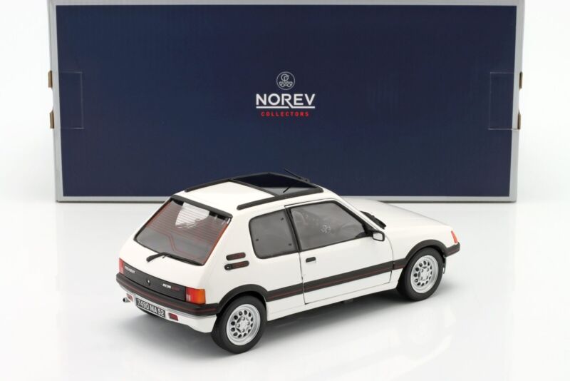 PEUGEOT 205 GTI 1.6 1988 White - 1/18 - NOREV