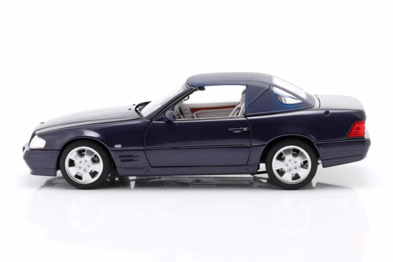 MERCEDES-BENZ 500 SL (R129) Facelift 1996-2001 Azure Blue - 1/18 - NOREV