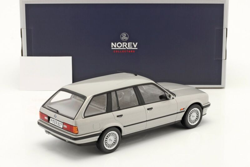 BMW 325i Touring (E30) 1991 Silver - 1/18 - NOREV