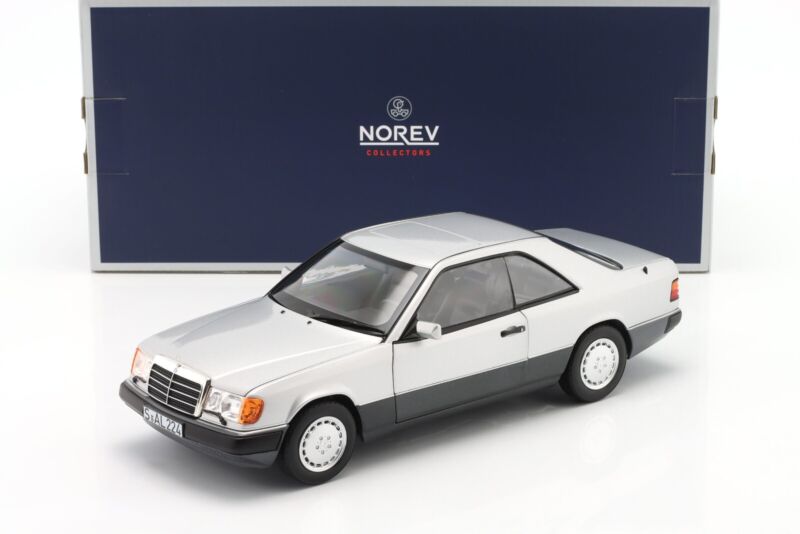 MERCEDES-BENZ 300 CE-24 Coupe 1990 Silver - 1/18 - NOREV