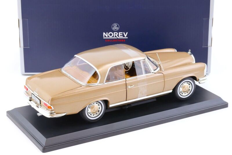 MERCEDES-BENZ 250 SE Coupé 1969 Gold metallic - 1/18 - NOREV