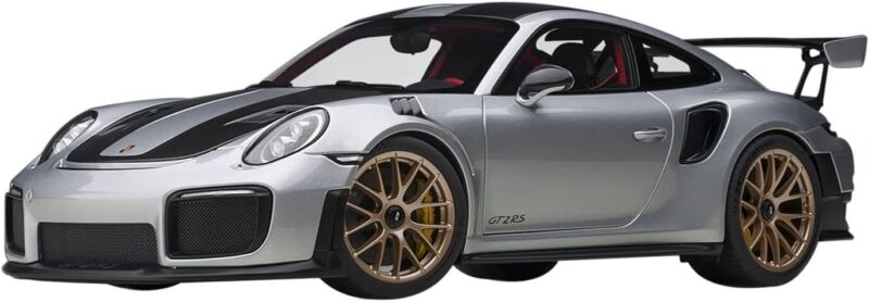 AUTOart 1/18 Porsche 911 (991.2) GT2 RS Weissach Package Metallic Silver 78174