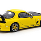 Tarmac Works GLOBAL64 Yellow Metallic VERTEX Mazda RX-7 FD3S 1:64 Diecast Car