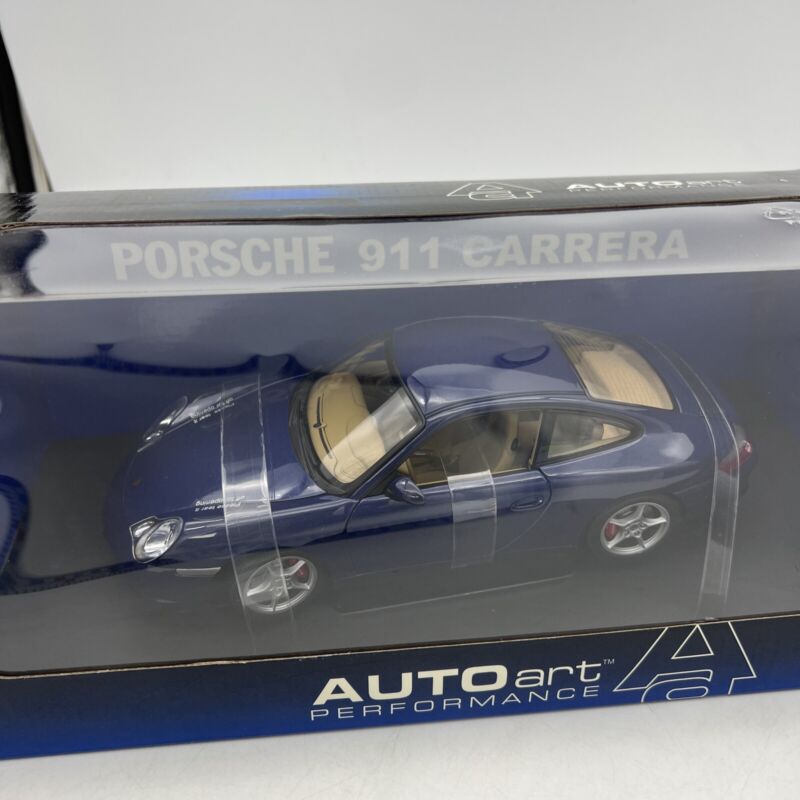 Autoart 1:18 Scale Porsche 911 Carrera Cup Plain Body - Blue Convertible .