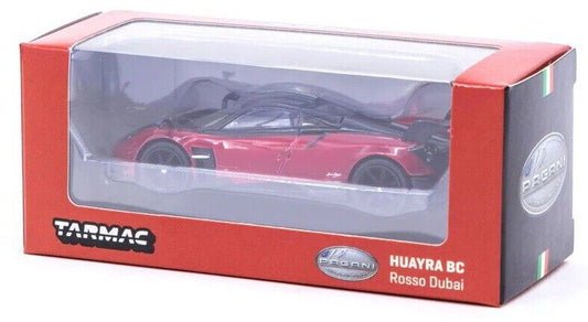Tarmac Works GLOBAL64 Pagani Huayra BC Rosso Dubai 1:64 Scale Diecast Car