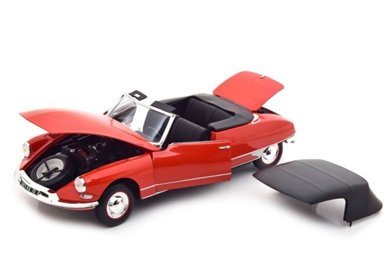 CITROEN DS19 Cabriolet 1961 Coral Red - 1/18 - NOREV