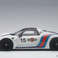 AutoArt 1:18 Porsche 918 Spyder Weissach Package White/Martini Livery Model Car