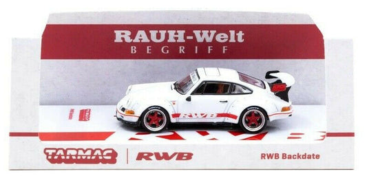 Tarmac Works HOBBY64 White Porsche RWB 964 Backdate 1:64 Scale Diecast Car