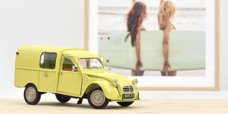 CITROEN 2CV Fourgonnette AK350 1966 Pastis Yellow - 1/18 - NOREV