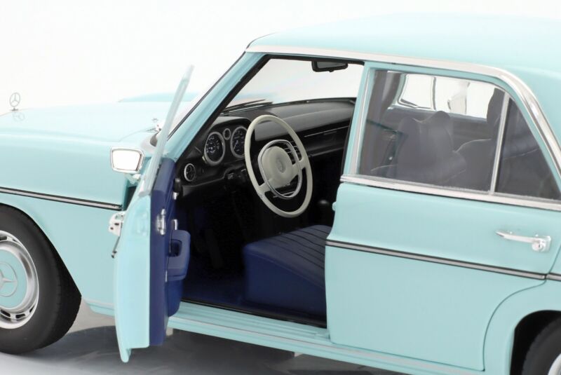 MERCEDES-BENZ 200 (W114/115) 1968 Light Blue - 1/18 - NOREV