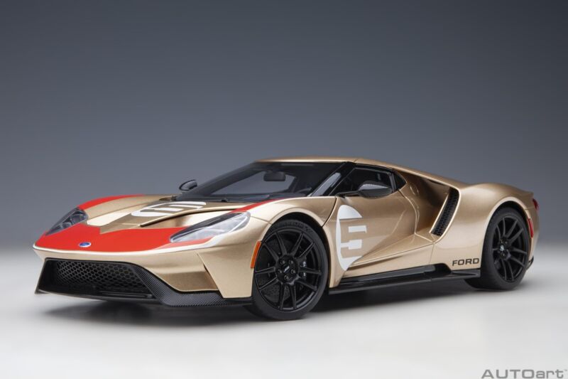 1/18 Autoart Ford GT 2022 Holman Moody Heritage Edition Holman Woody Gold Ford GT 2022 Holman Moody Heritage Edition Holman Woody Gold COMPOSITE MODEL/FULL OPENINGS in 1/18 scale by Autoart. ${sh$op-name} $394.95