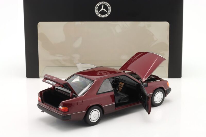 MERCEDES-BENZ 300 CE-24 COUPE (C124) 1988-1992 Almadine Red - 1/18 - NOREV