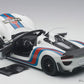 AUTOart 1/18 Porsche 918 Spyder Weissach package white/Martini stripe model car