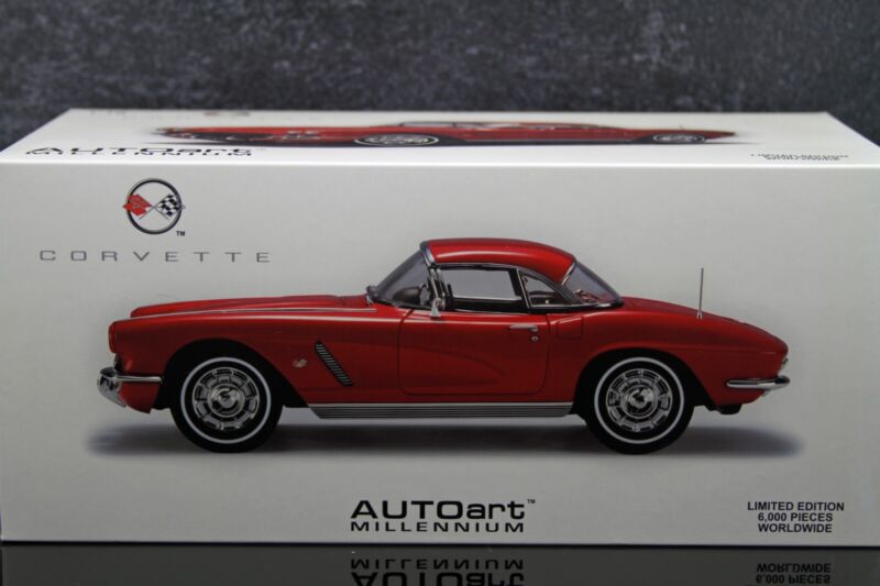 AUTOart 1962 Chevy Corvette Roman Red Millennium Collection 1:18