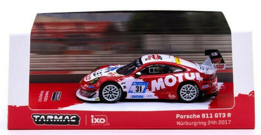 Tarmac Works HOBBY64 Porsche 911 GT3 R -2017 24hrs Nurburgring 1:64 Diecast Car