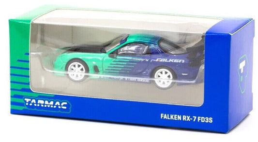 Tarmac Works GLOBAL64 "Falken" Mazda RX-7 FD3S 1:64 Scale Diecast Car