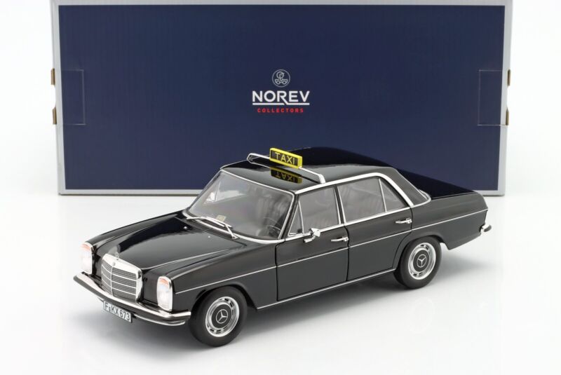 MERCEDES-BENZ 200 (W114/115) 1968 Taxi Black - 1/18 - NOREV