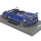 BBR 1/18 PAGANI HUAYRA ROADSTER BC CARBON BLUE & DISPLAY CASE P18159B