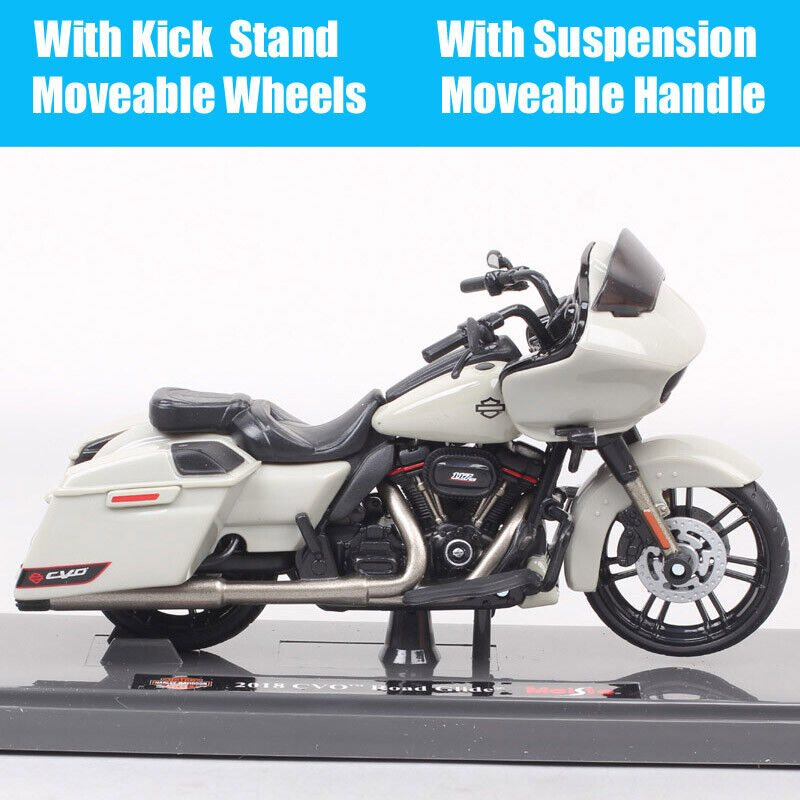 Maisto 1:18 Scale Harley CVO Road Glide Motorcycle Diecast Bike Models Toy 2018