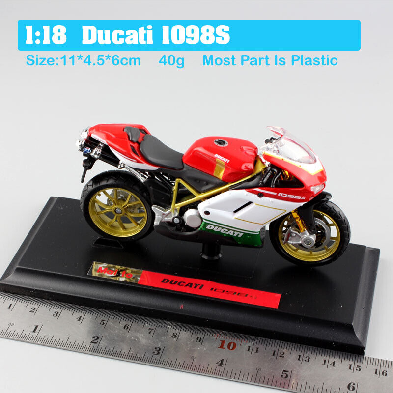 1/18 scale maisto Ducati 1098s sport bike moto diecast motorcycle model car toys